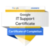 Google IT Support Professional Badge